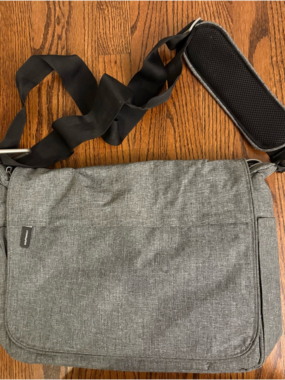 Ikea Family Grey Crossbody Messenger Bag